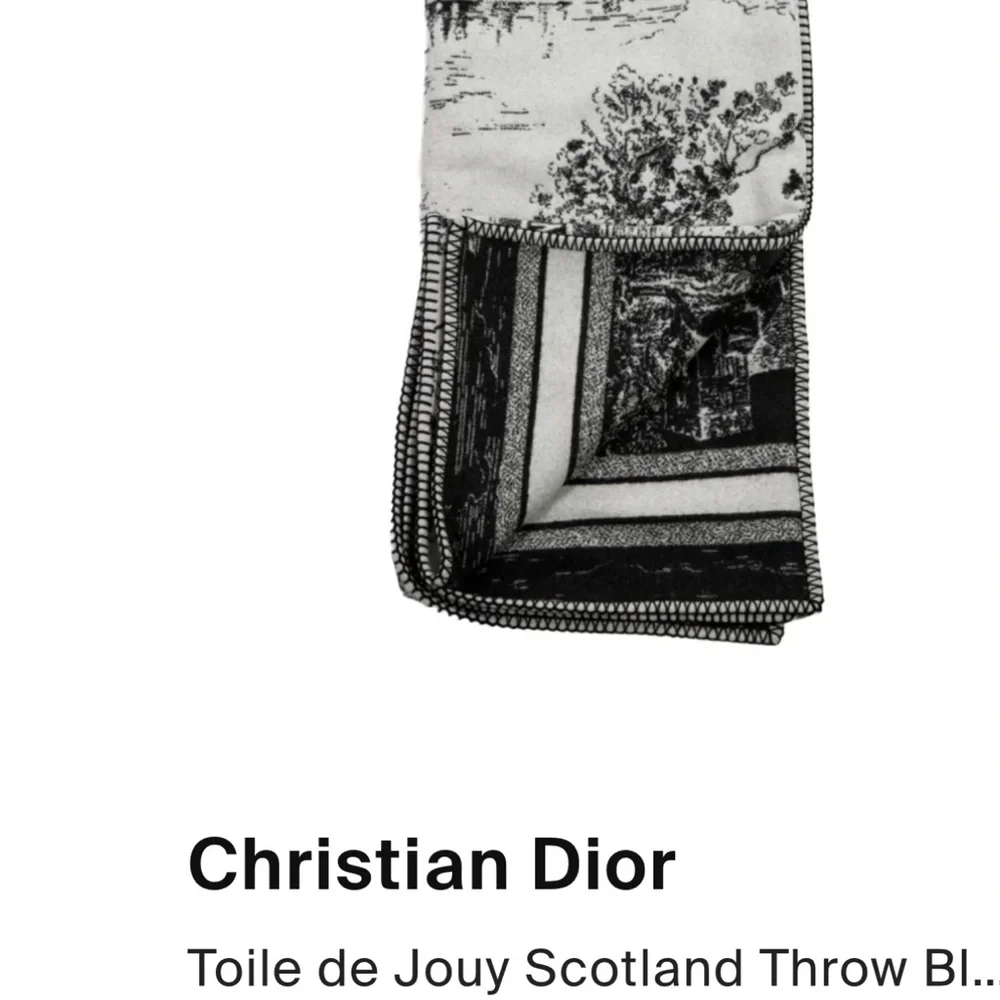 Large Dior Luxurious Blanket-Scarf, one scuff as shown